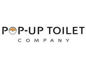 Popup toilet company logo
